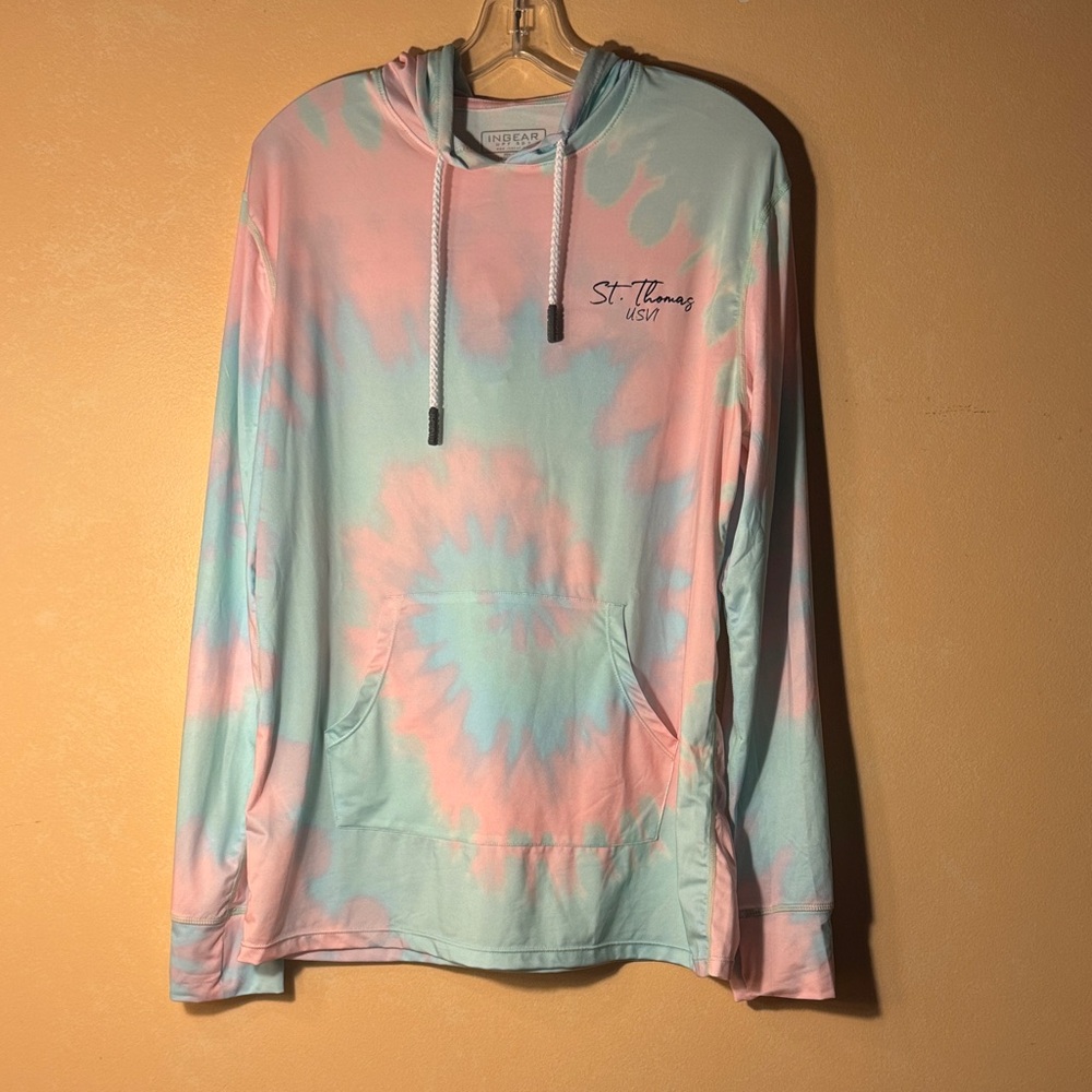 Ingear Pastel Tie-Dye Long Sleeve Swim Hoodie NWOT
